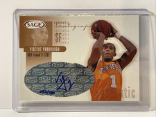 Ryan Yarbrough Tennessee Vols Basketball Sage Autograph Card Auto /560 NCAA 2002