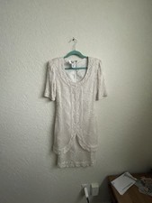 Brilliante 80s Sequin Beaded Vintage Dress Sz Medium Handmade PURE SILK Formal