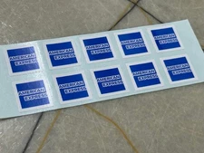 American Express Amex 10 Pieces   Novelty Stickers
