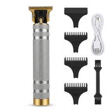 Vintage T9 Beard Trimmer Hair Clipper Gold Professional Barber Cordless T Blade