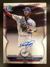 2023 Bowman Chrome Samuel Munoz Mojo Auto #BCMA-SM