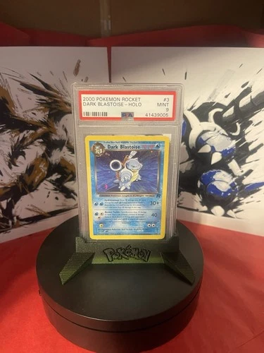 Pokémon TCG Dark Blastoise Holo Rare Card 3/82 PSA 9 (Unlimited)