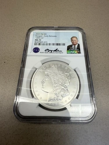 2023 CC FIJI MORGAN SILVER DOLLAR! EARLY RELEASE! NGC MS70! BEAUTY! NR #P1989