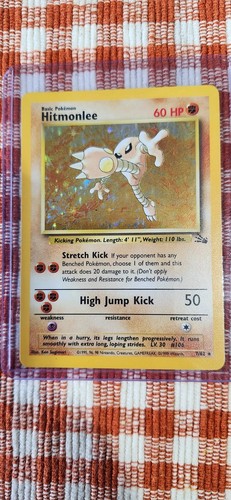Hitmonlee 7/62 Fossil Holo rare