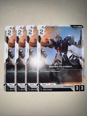 Strike Gundam ST04-002 X4 Playset C Gundam TCG Englisch Kartenspiel CCG