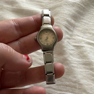 Women's italian charm bracelet watch Metal Bracelet Watch Arabic Numerals Dial