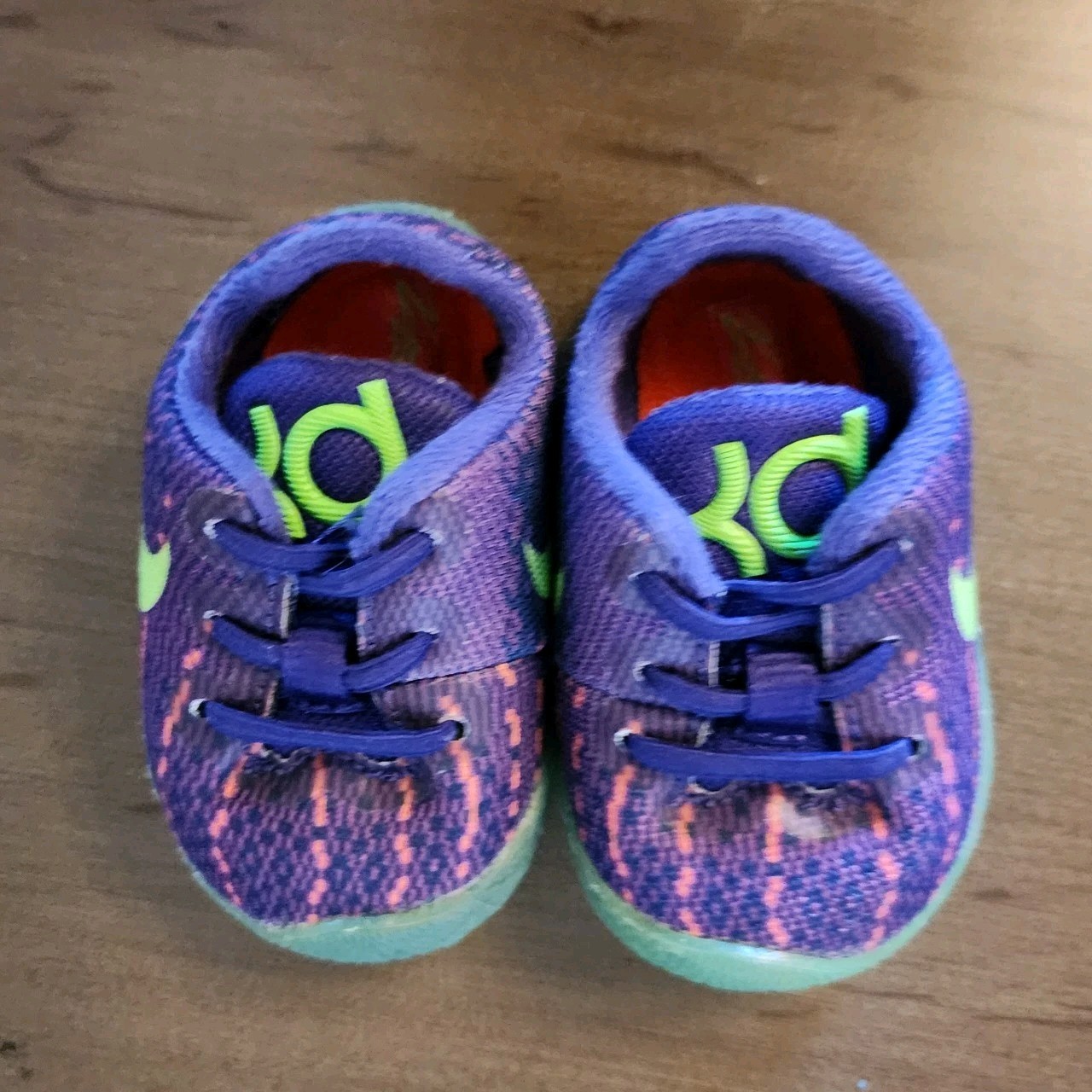 PONY Nike Viola KD 8 Durants Stivaletto Culla Scarpe Bambino Sneaker 768865 535 Taglia 1C