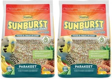 2 Pack of Sunburst Gourmet Blend Parakeet Food, 2 Pounds Each, with Protein Egg 