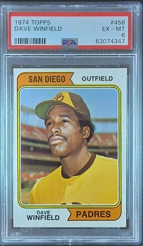 1974 Topps #456 Dave Winfield RC PSA 6 EX-MT