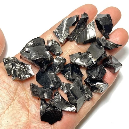 25g  ELITE Noble Natural Fullerene Shungite Crystal Raw Healing Stone L256