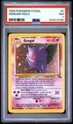 1999 POKEMON FOSSIL #5 GENGAR-HOLO PSA 7
