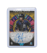 CJ Abrams  2019 Bowman Chrome Draft Class Of 2019 Gold Refr Auto  15/50