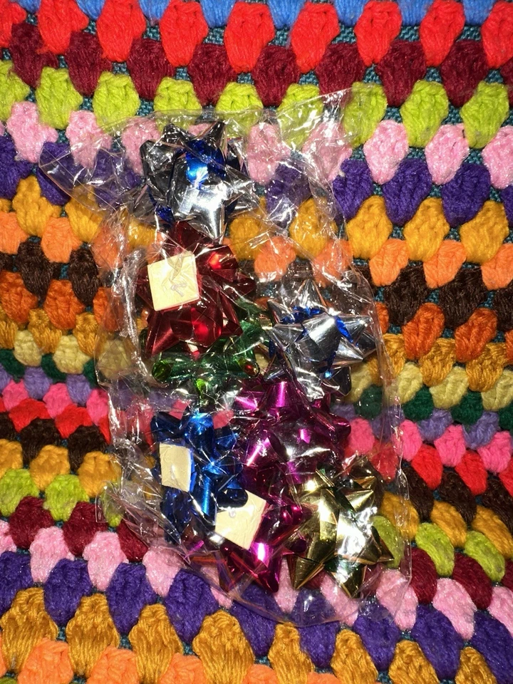 Lote Arco Regalo Vintage Multicolor Nuevo Antiguo Stock Foto 2 de 4