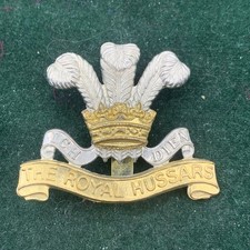 The Royal Hussars Cap Badge Staybrite Slider PRI Issued