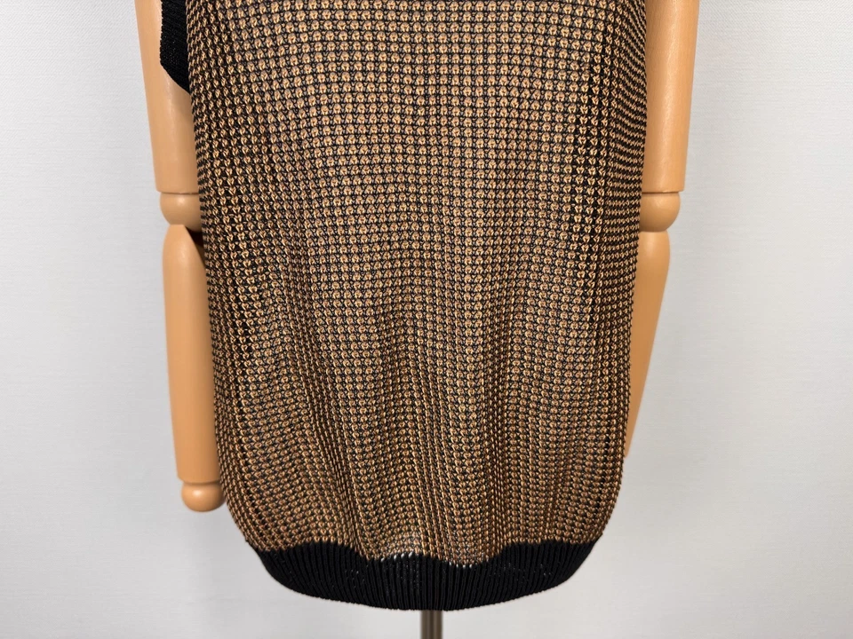 Blusa Top Wolford Bronce Transpirable Tejido Viscosa Algodón Maravillosa Sin Mangas S Foto 4 de 4