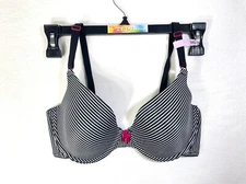 NWOT Maidenform 34D One Fab Fit Coverage Underwire T-Shirt Bra 7959 Stripe