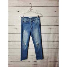 Kancan Skinny Jeans Disstressed Style Size 7 / 27