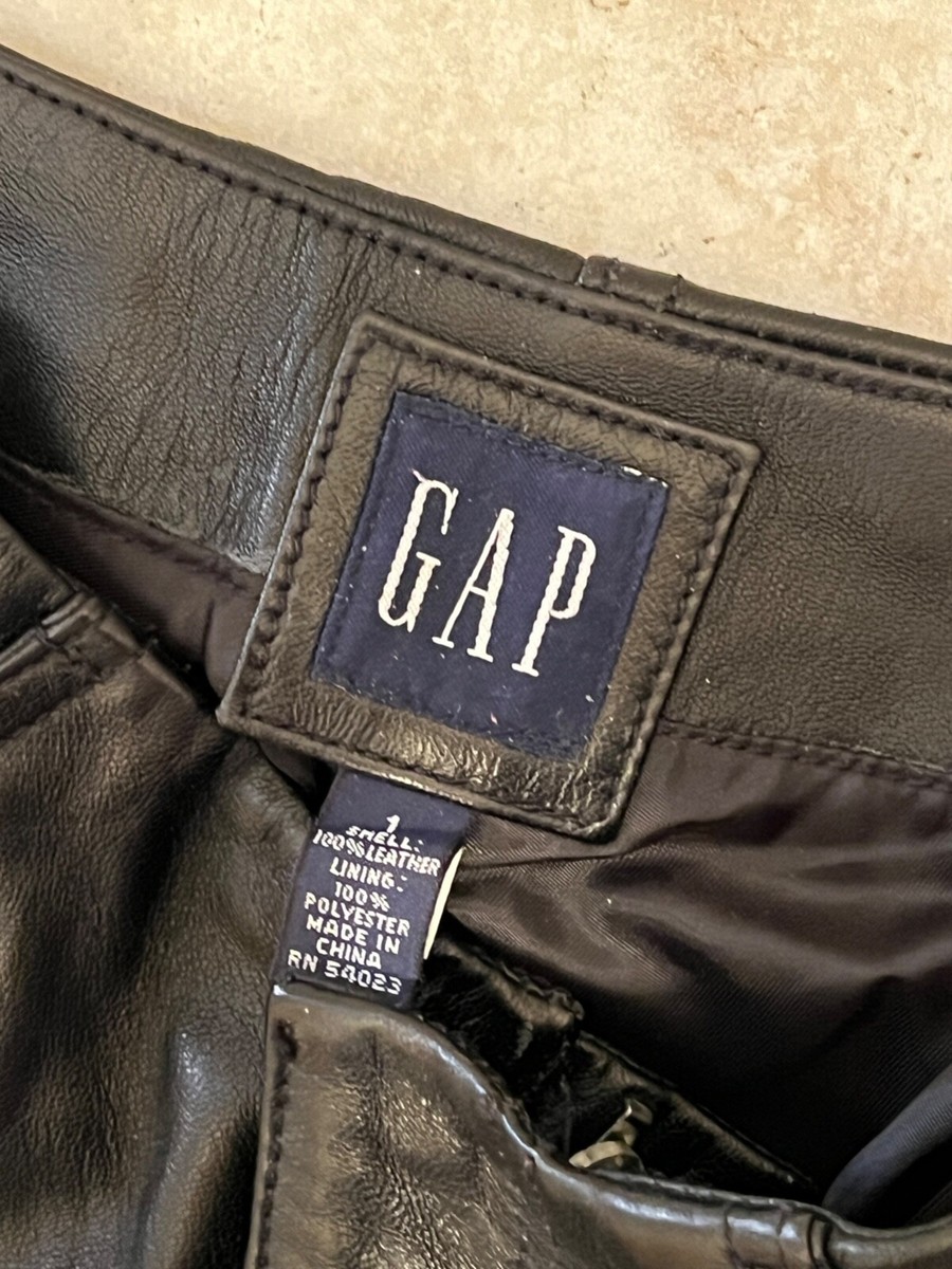 パンツ archive OLD GAP boot cut leather pants GAP Vintage Bootcut Women's Black Leather Pants Size 1 RN