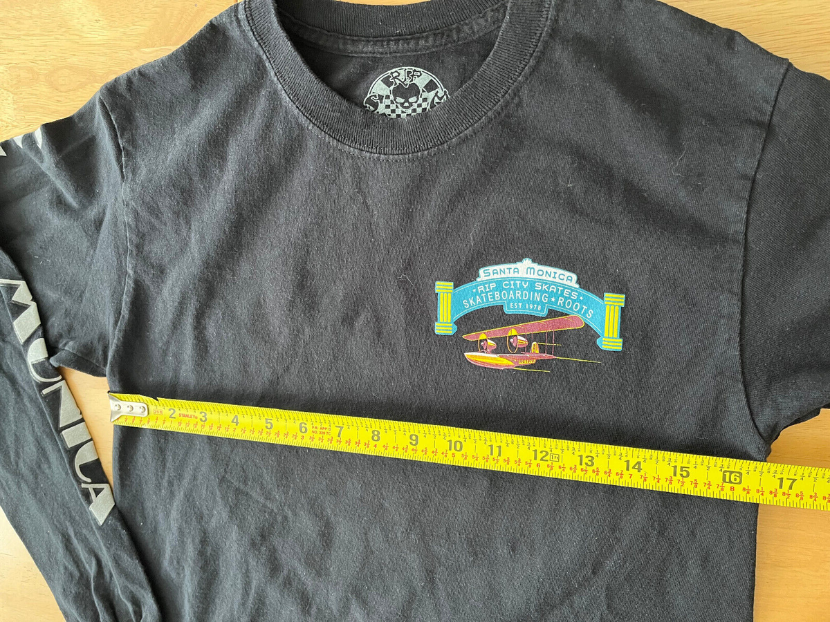 Vintage Rip City Skates Skateboarding Santa Monica Long Sleeve