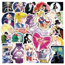 10 Random Sailor Moon Stickers Anime Decal Laptop Hydro Yeti Hydro Free Shipping
