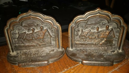 Vintage Shakespeare's House Stratford on Avon Bookends - Bild 2 von 11