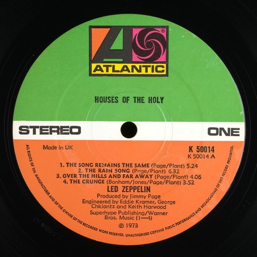 LED ZEPPELIN - Houses Of The Holy - 1973 UK LP - Bild 5 von 6