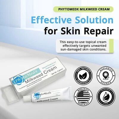 PhytoMedx Milkweed Cream - Sun-damaged skin care cream - Natural Healing