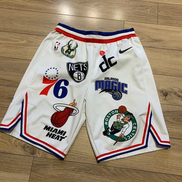 nba team logo shorts