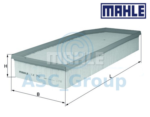 Mahle Luftfilter Einsatz OEM Ersatz (Motor Ansaugung) LX 752-image
