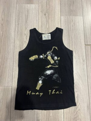 vintage Muay Thai ultimatum fighting human fights sleeveless Size L cotton
