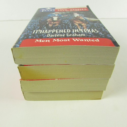 Lot of 4 Vintage Texas Love Stories Men Most Wanted Paperback Books - Imagen 3 de 10