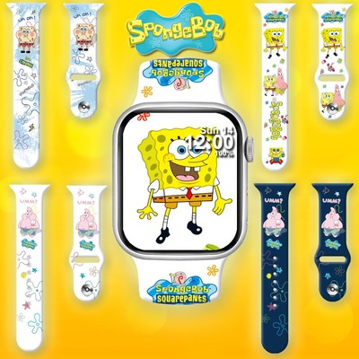 SpongeBob Design Strap for Apple Watch All Series iWatch 49 45 44 42 41 40 38mm