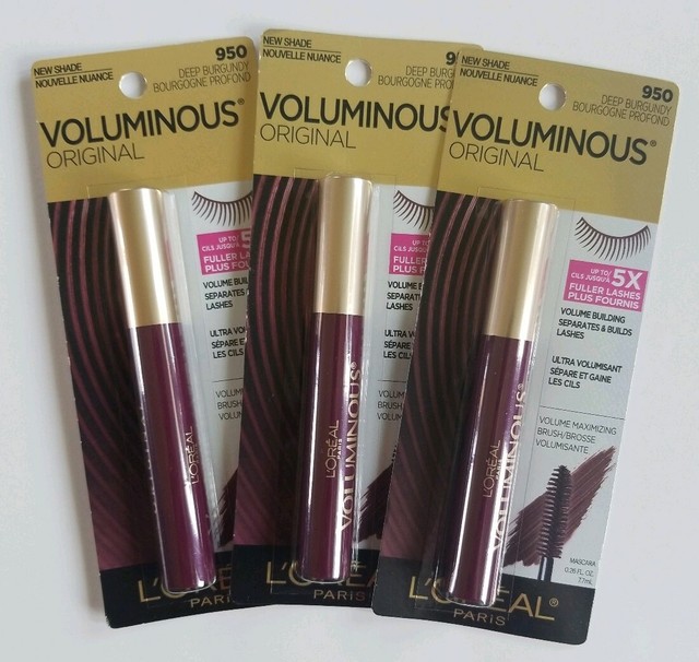 3 L'Oreal Voluminous Original Volume Maximizing Mascara 950 Deep