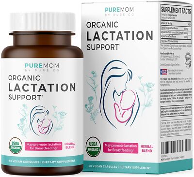USDA Organic Lactation Supplement - Increase Milk Supply with Herbal Breastfe...