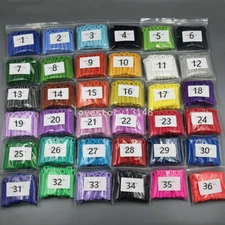 50 Packs Dental Orthodontic 36 Colors Elastic Braces Rubber Ligature Ties