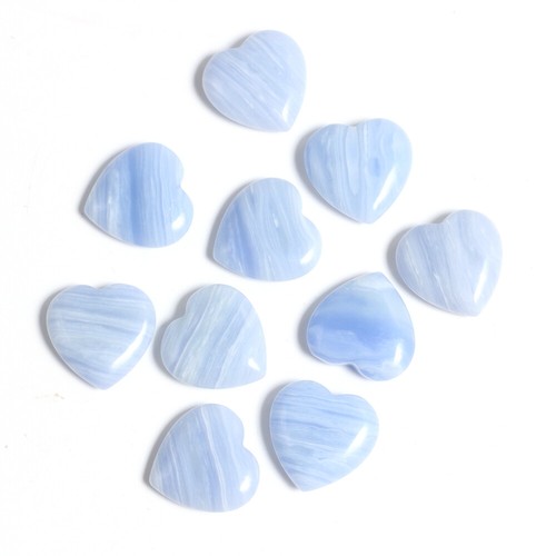 10PCS Natural Crystal Quartz Love Heart Carved Healing Gemstone 20x20mm - Picture 64 of 80
