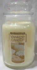 Yankee Candle Large Jar Candle 110-150 hrs 22 oz BUTTERCREAM