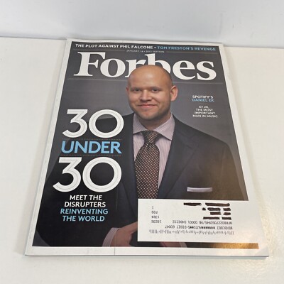 Forbes Magazine January 16 2012 Issue Spotifys Daniel Ek Reinventing The World
