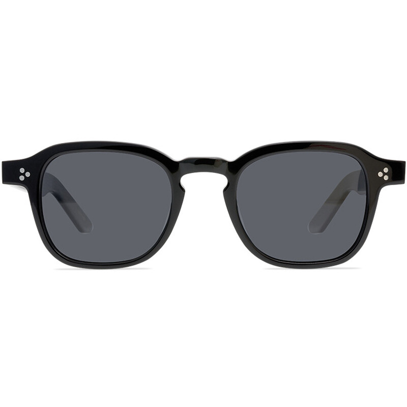 Square Sunglasses for Men Women Three Silver Dots on each side