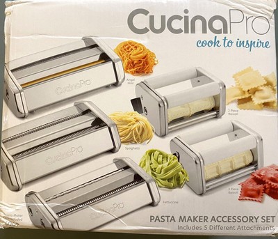 Cucina Pro Pasta Maker Accessory Set- 5 Different Attachments