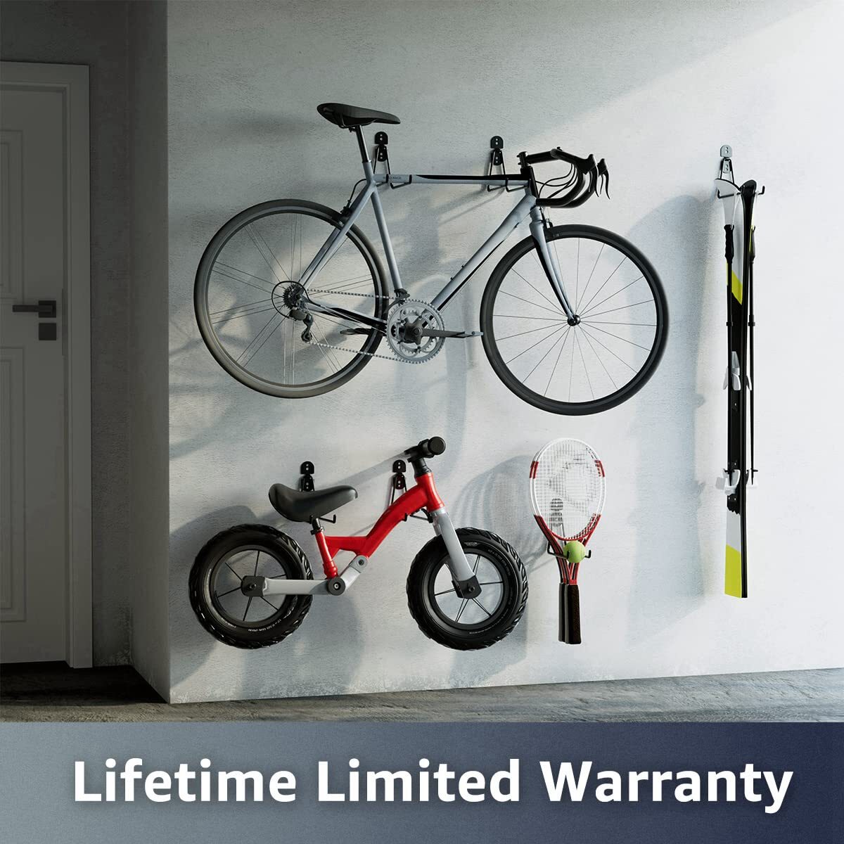 Garage Hooks 4pack 11.8" Long Large Shed Storage Hanger Garden Tool Hook Heavy D