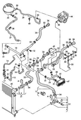 SKODA VW AUDI COOLANT HOSE WITH QUICK RELEASE COUPLING 1K0121156E NO DUTIES