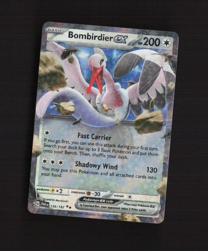 Bombirdier ex 156/182 Paradox Rift Double Rare Pokemon Card - Picture 4 of 5