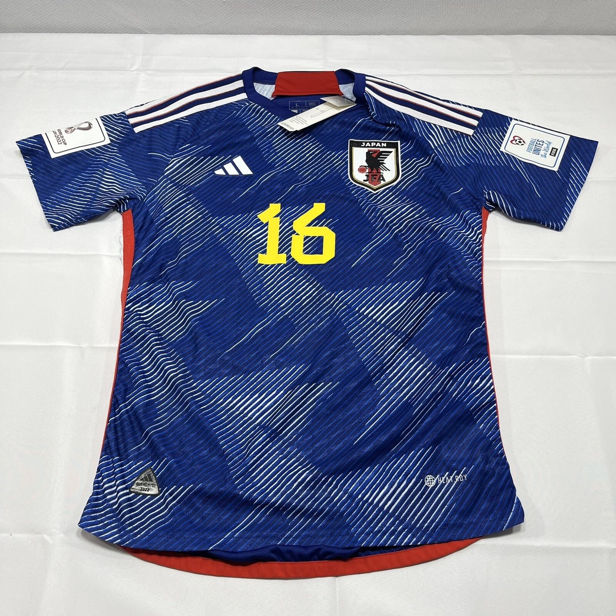 NWT FIFA AFC Takehiro Tomiyasu Japan Blue Adidas 2022 Home Jersey