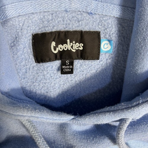 Berner Cookies Clothing Women’s Small Pullover Hoodie Embroidered Baby Blue 420 - Picture 3 of 5