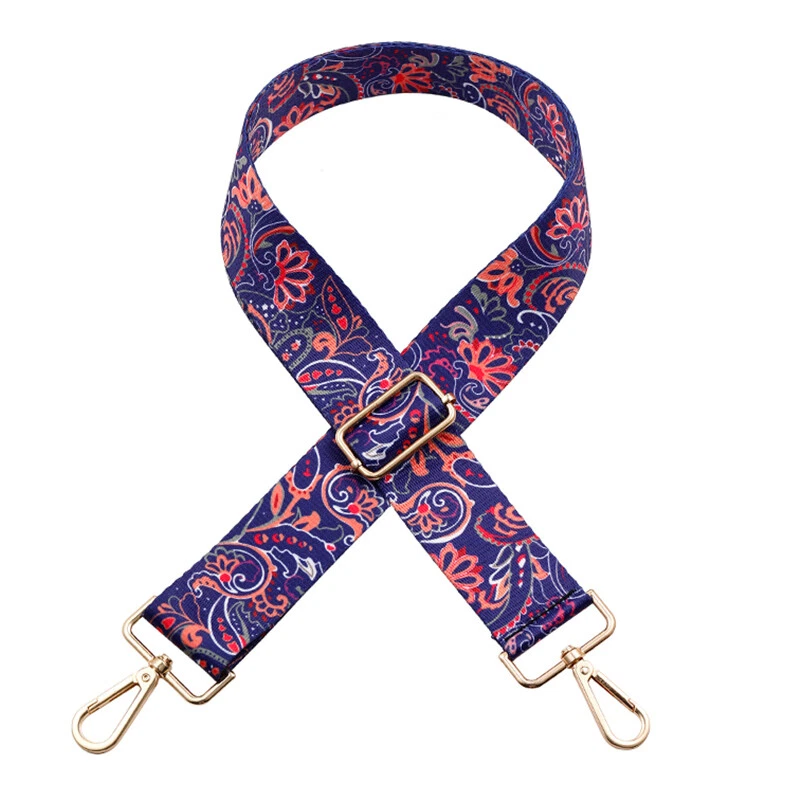 Adjustable Wide Crossbody Bag Strap with Printing Design