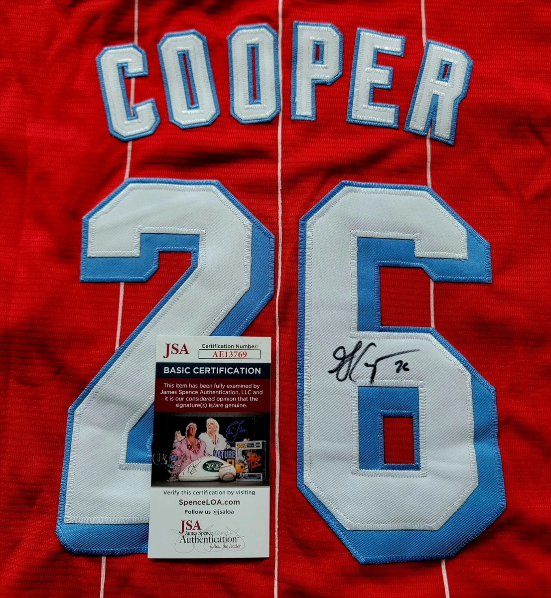 Garrett Cooper Signed Miami Marlins City Connect Jersey Size L In JSA  CERTIFIED