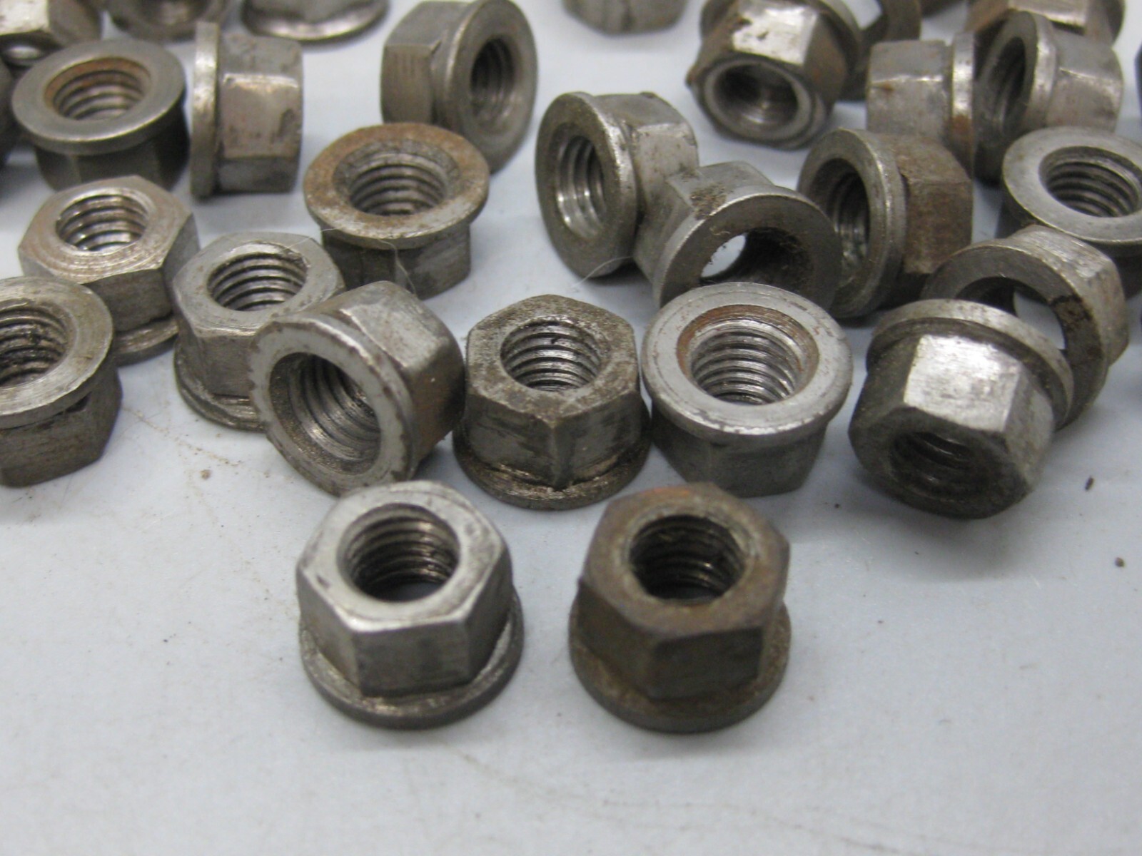 35- 1934-40 PRE WAR BUGATTI T35 TYPE 35 T75 75 10MM HEX SHOULDER NUTS OEM LOT