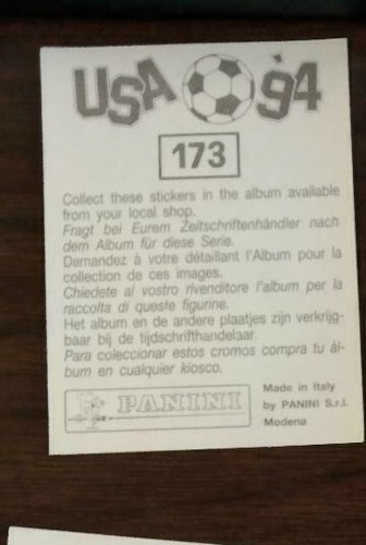 FIGURINE PANINI WORLD CUP USA 94 MONDIALI CALCIO CALCIATORI STICKER Original - Zdjęcie 41 z 89