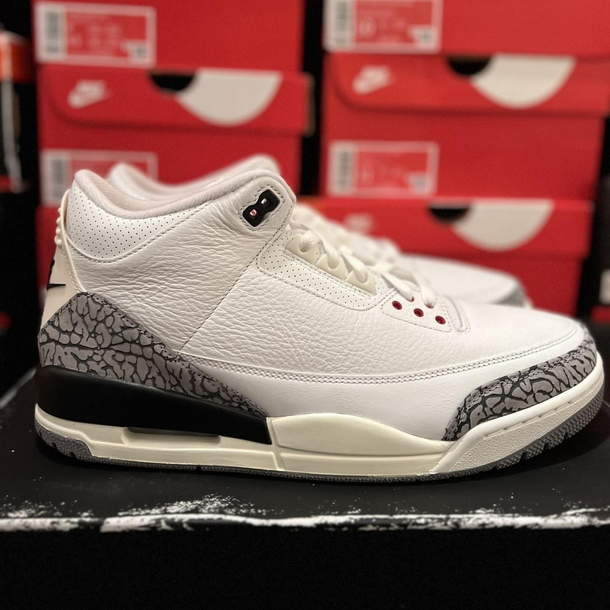 Jordan 3 Retro White Cement Reimagined - (Sizes 7-13) - Fast +